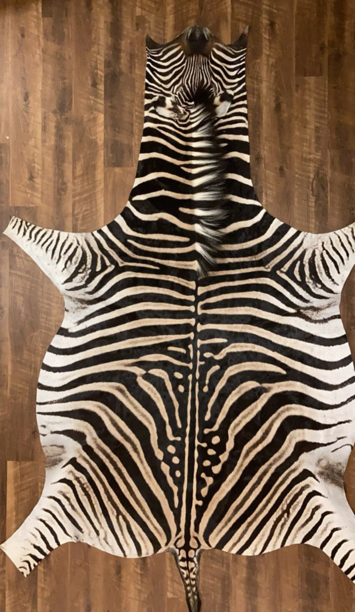 Authentic Zebra Hide Rug for Sale