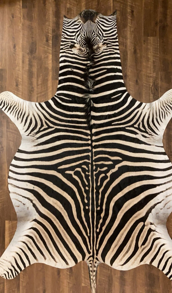 Zebra Skin Hide Rug